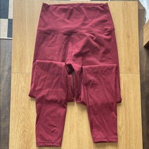 Born Primitive Women's Burgundy High-Waist Leggings